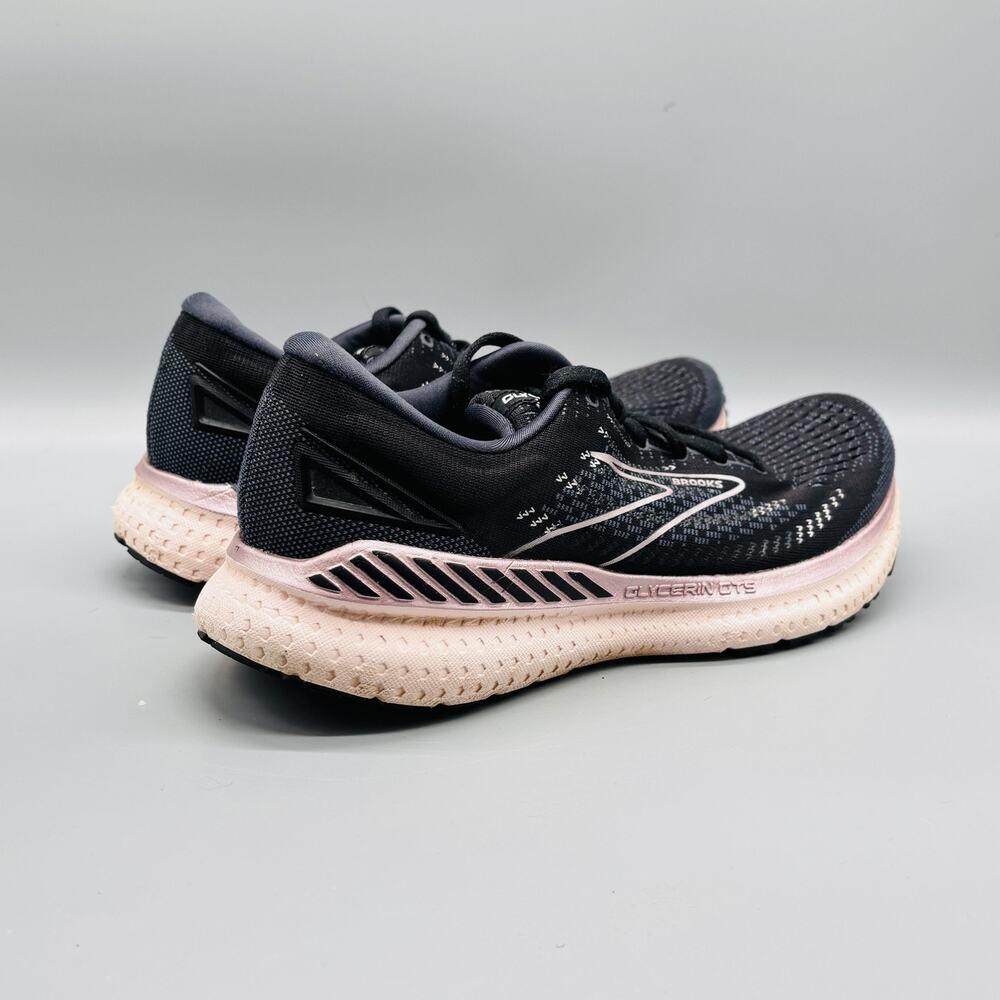 Brooks Shoes Womens 9 Black Glycerin GTS 19 Stability Running Athletic Sneakers - Picture 7 of 11
